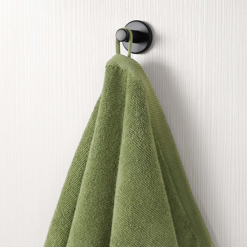 Frottierhandtuch/Duschtuch Soft ohne Bordüre – olivgrün