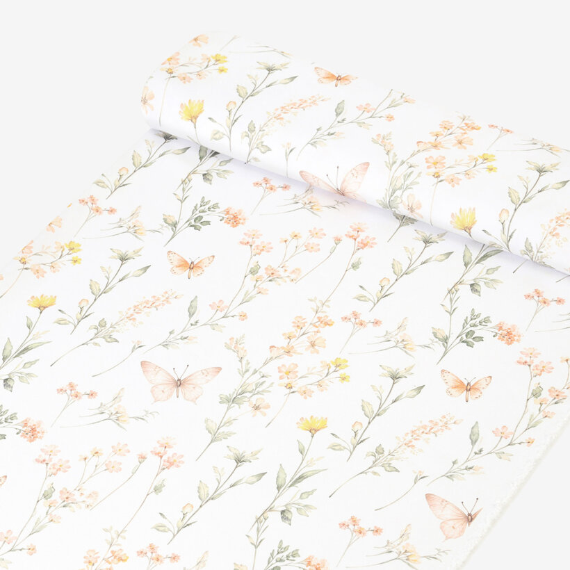 Teflonstoff für Tischdecken - Schmetterlingsgarten