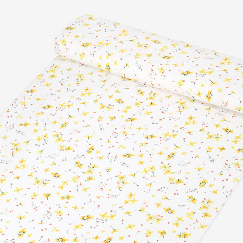 Dekorativer Stoff Valencia - Blüten der Narzissen