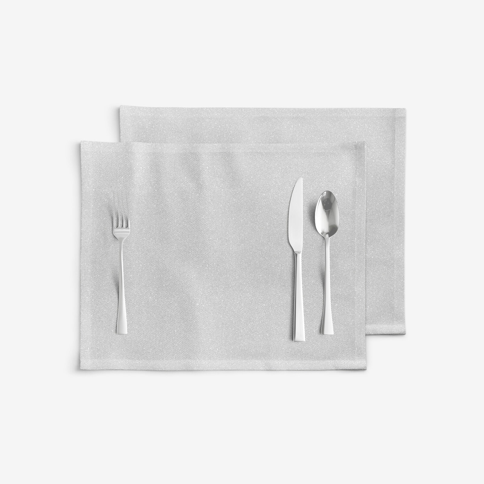 Exklusives Weihnachtstischset - silberfarben mit Glitzereffekt - Set 2 Stücke