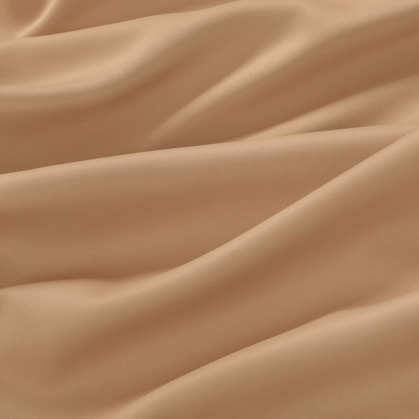 Verdunkelungsstoff Blackout mit Satin-Glanz - goldbeige