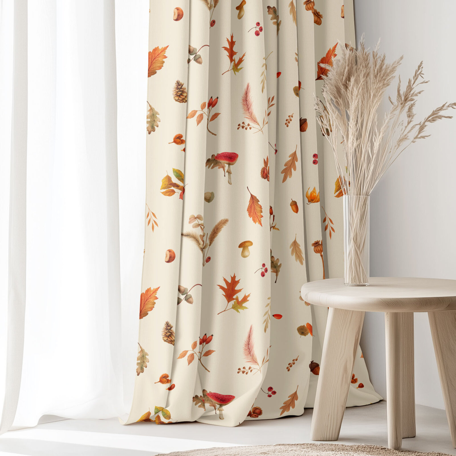 Dekorativer Vorhang – Herbstliche Natur