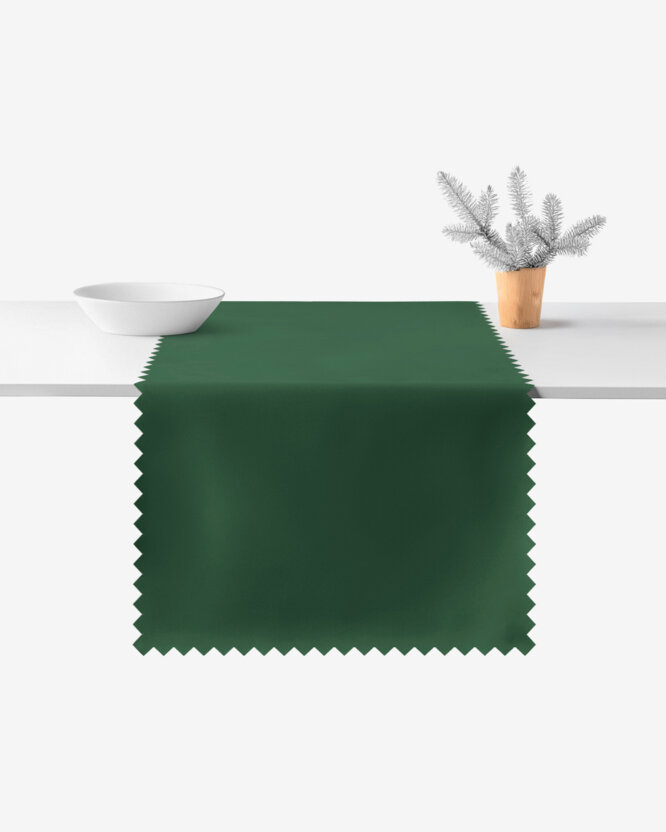 Weihnachtlicher Teflon-Tischläufer - dunkelgrün