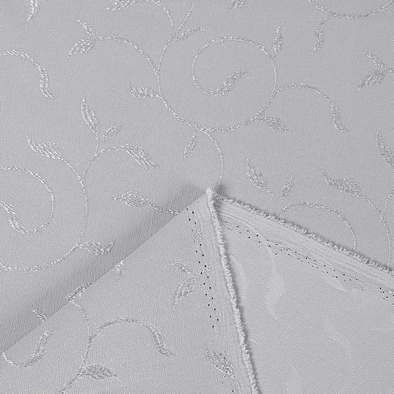 Teflonstoff für Tischdecken – grau mit großen Ornamenten