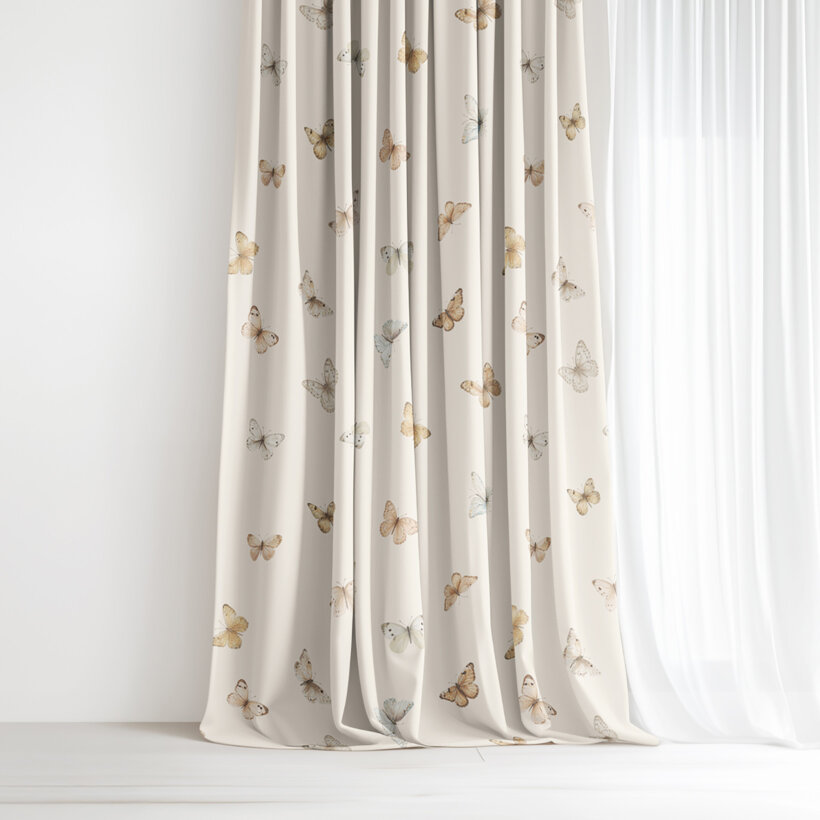 Dekorativer Vorhang – Schmetterlinge