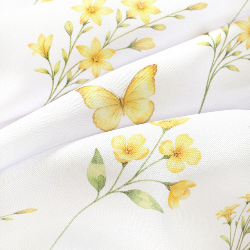 Eckige Teflon-Tischdecke - Gelbe Wiese