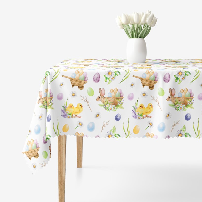 Ostern Eckige Teflon-Tischdecke - Ostersymbole