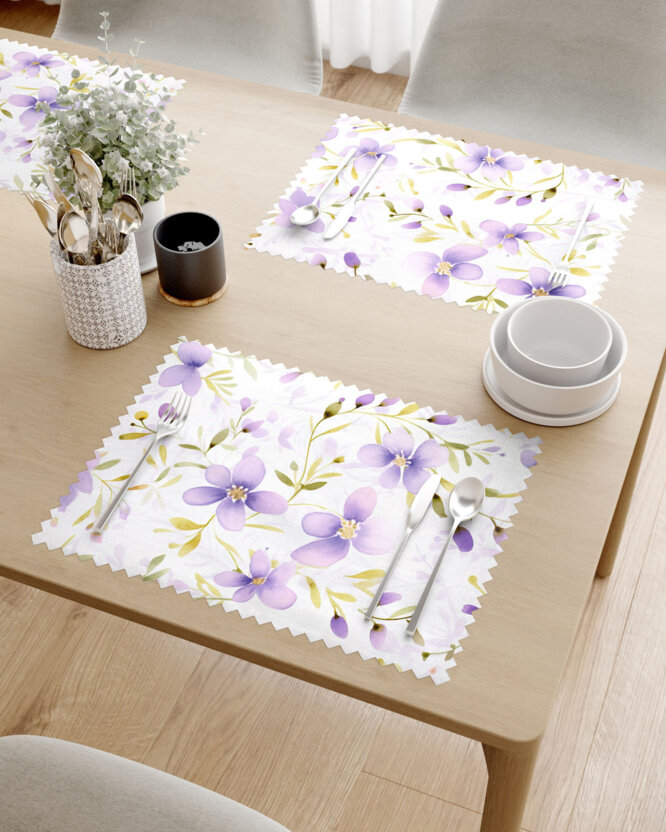 Tischset Teflon - Veilchenblüten - Set 2 Stück
