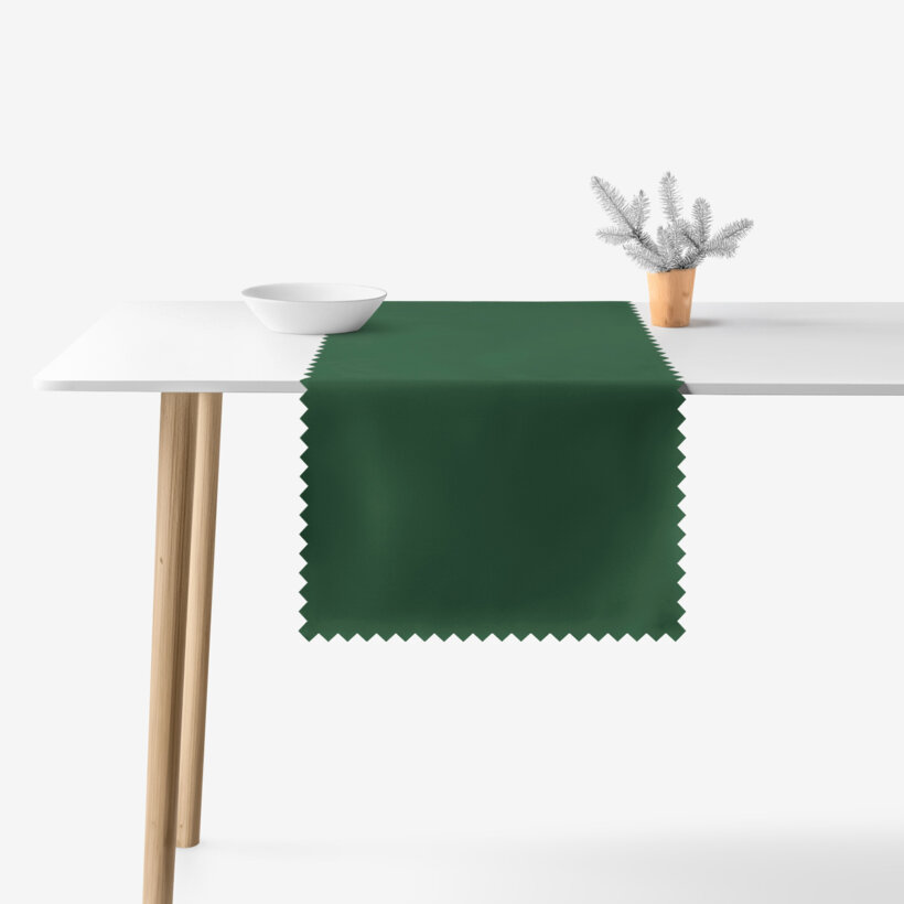 Weihnachtlicher Teflon-Tischläufer - dunkelgrün