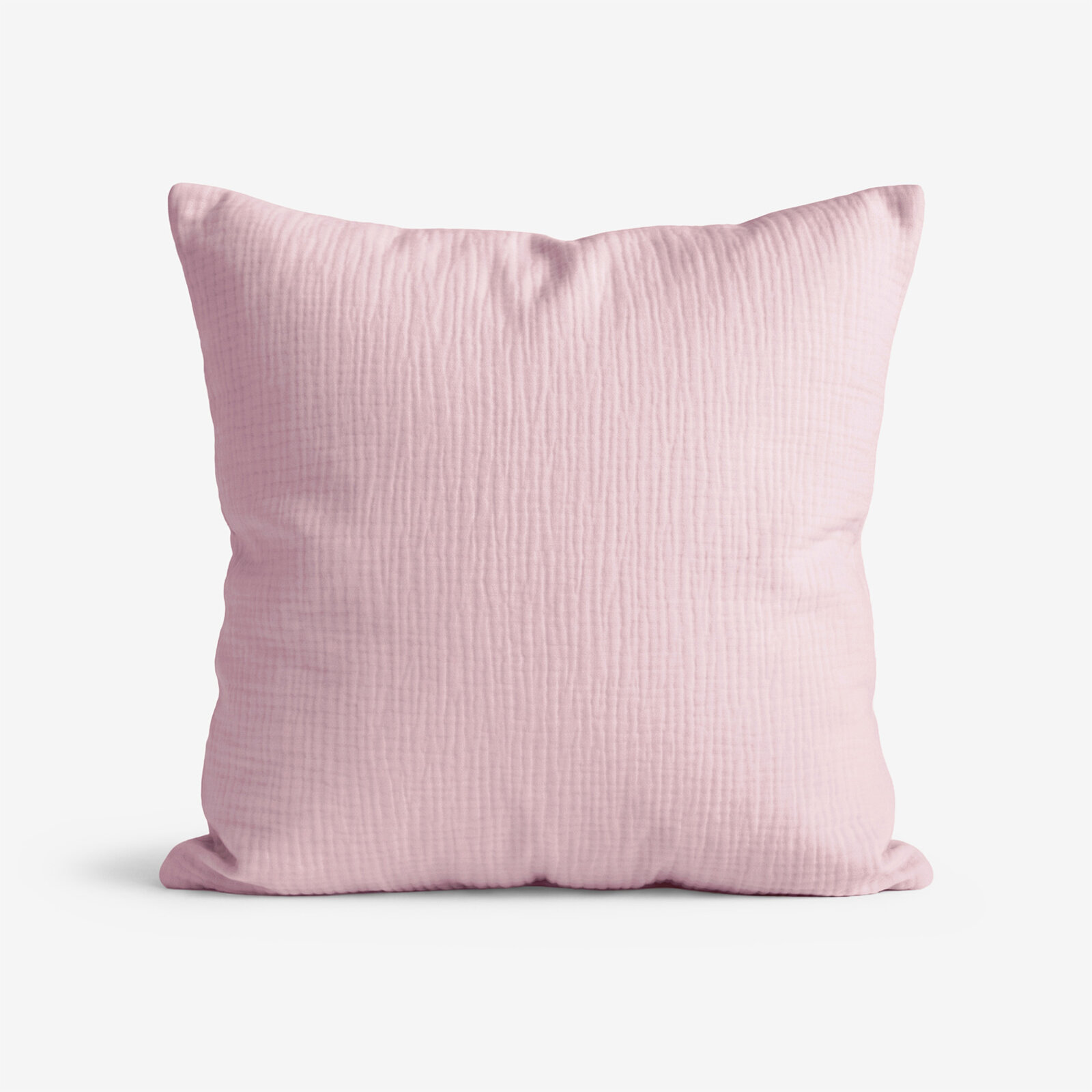 Musselin-Kissenbezug – pastellrosa