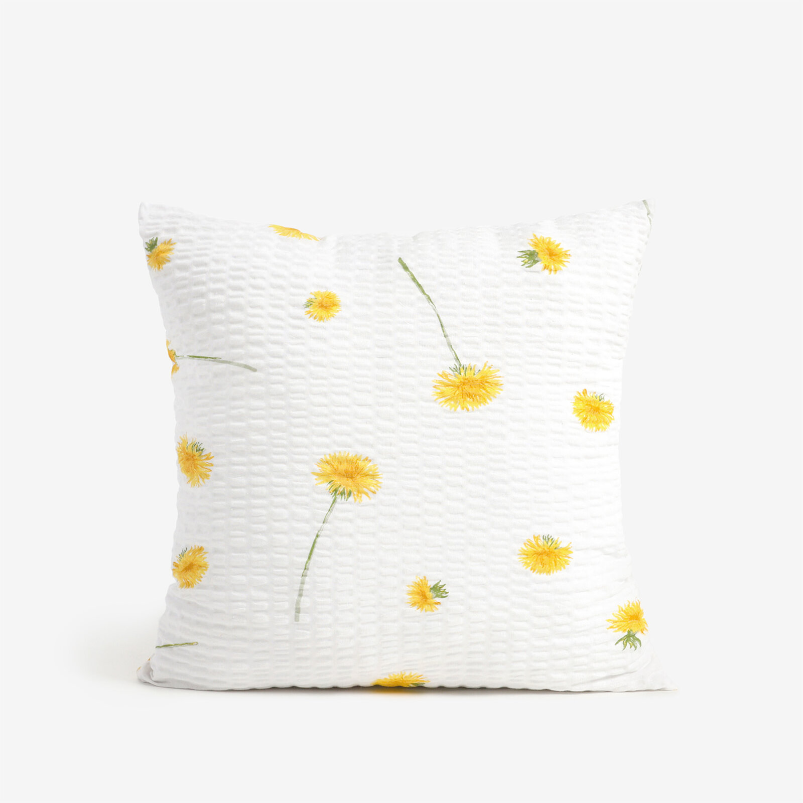 Seersucker-Kissenbezug - Löwenzahn