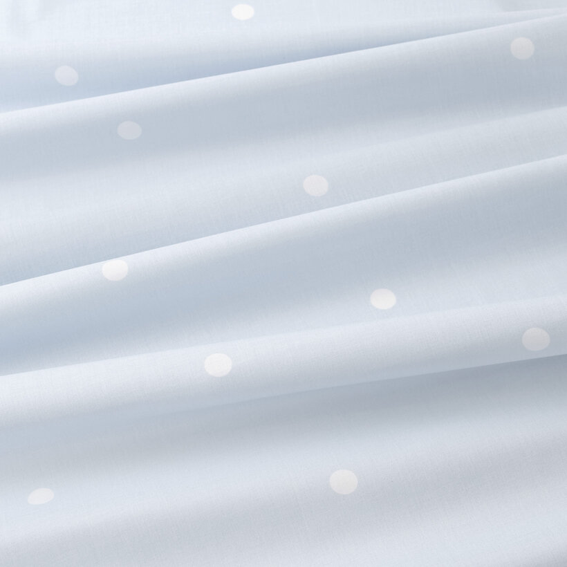 Baumwollstoff - Pünktchen auf Himmelblau
