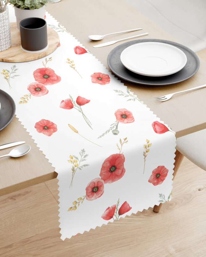 Teflon-Tischläufer - Mohnblumen
