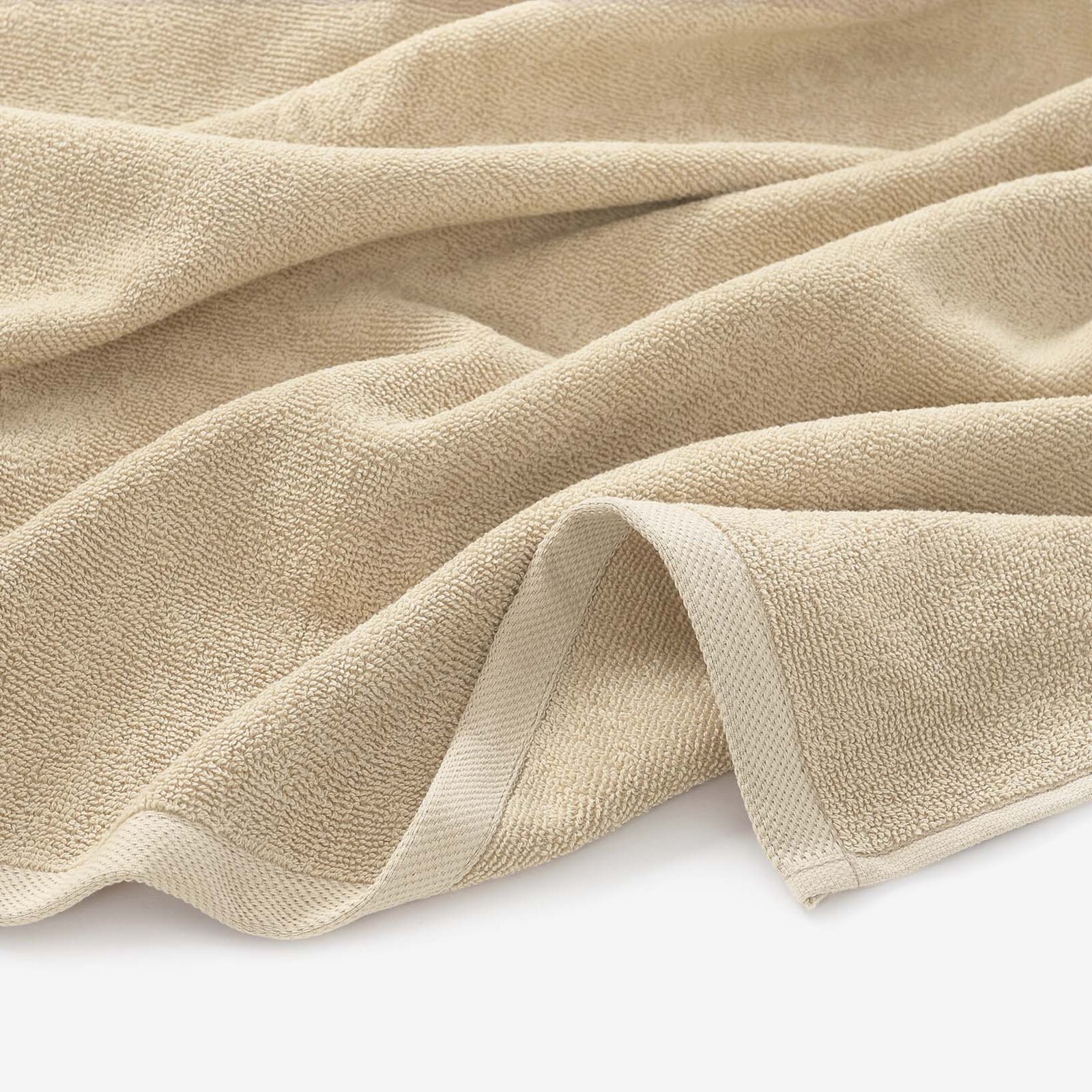 Frottierhandtuch/Duschtuch Soft ohne Bordüre – beige