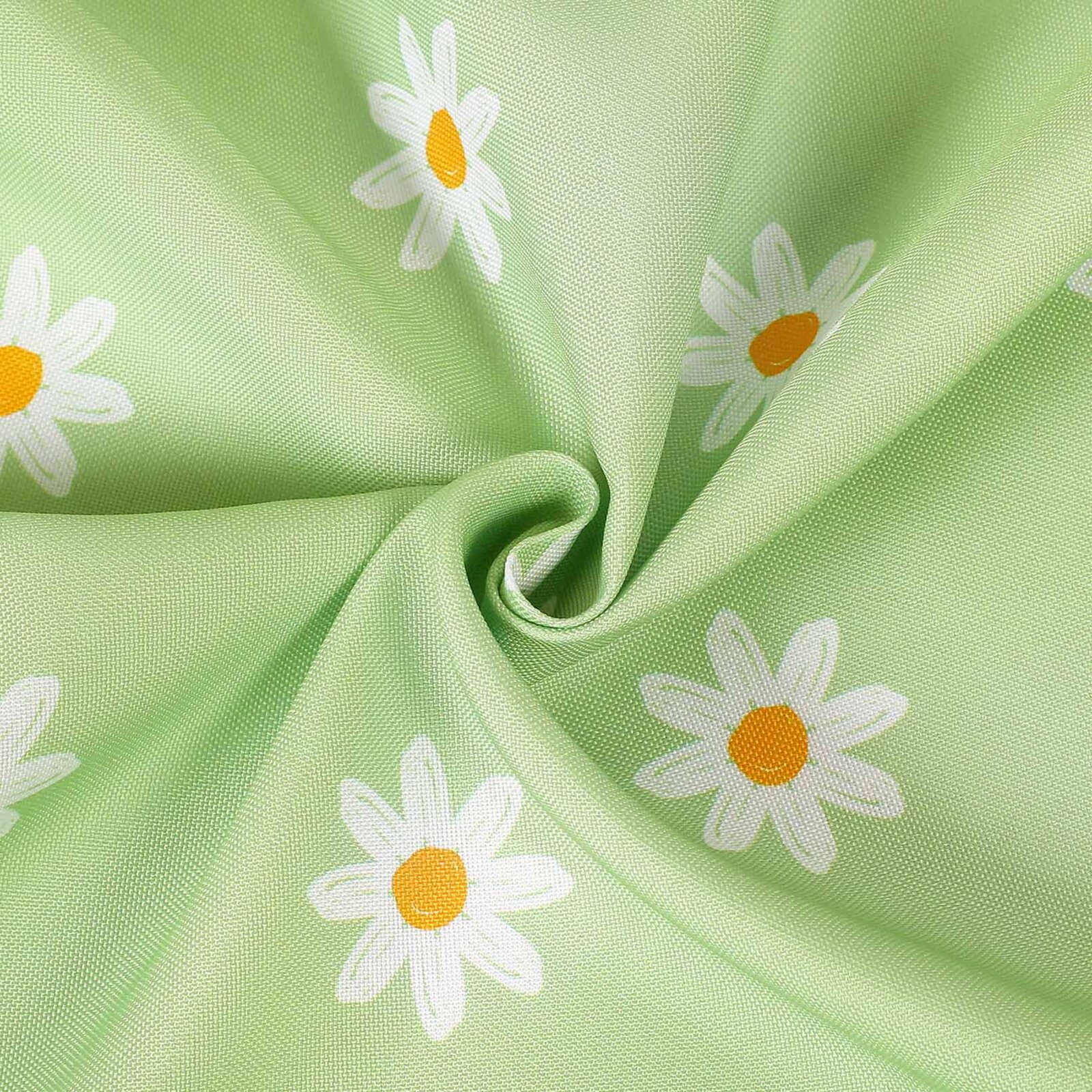 Teflonstoff für Tischdecken - Margeriten auf Grün
