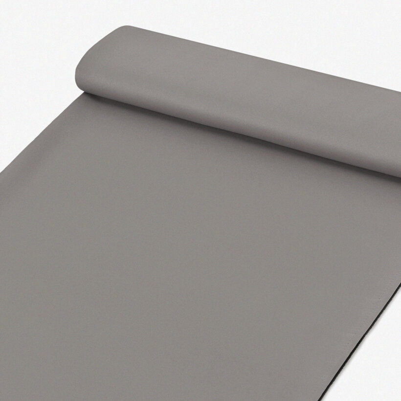 Verdunkelungsstoff Blackout mit Satin-Glanz - grau