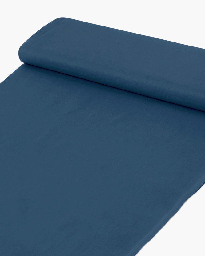 Baumwollstoff einfarbig Suzy - marineblau