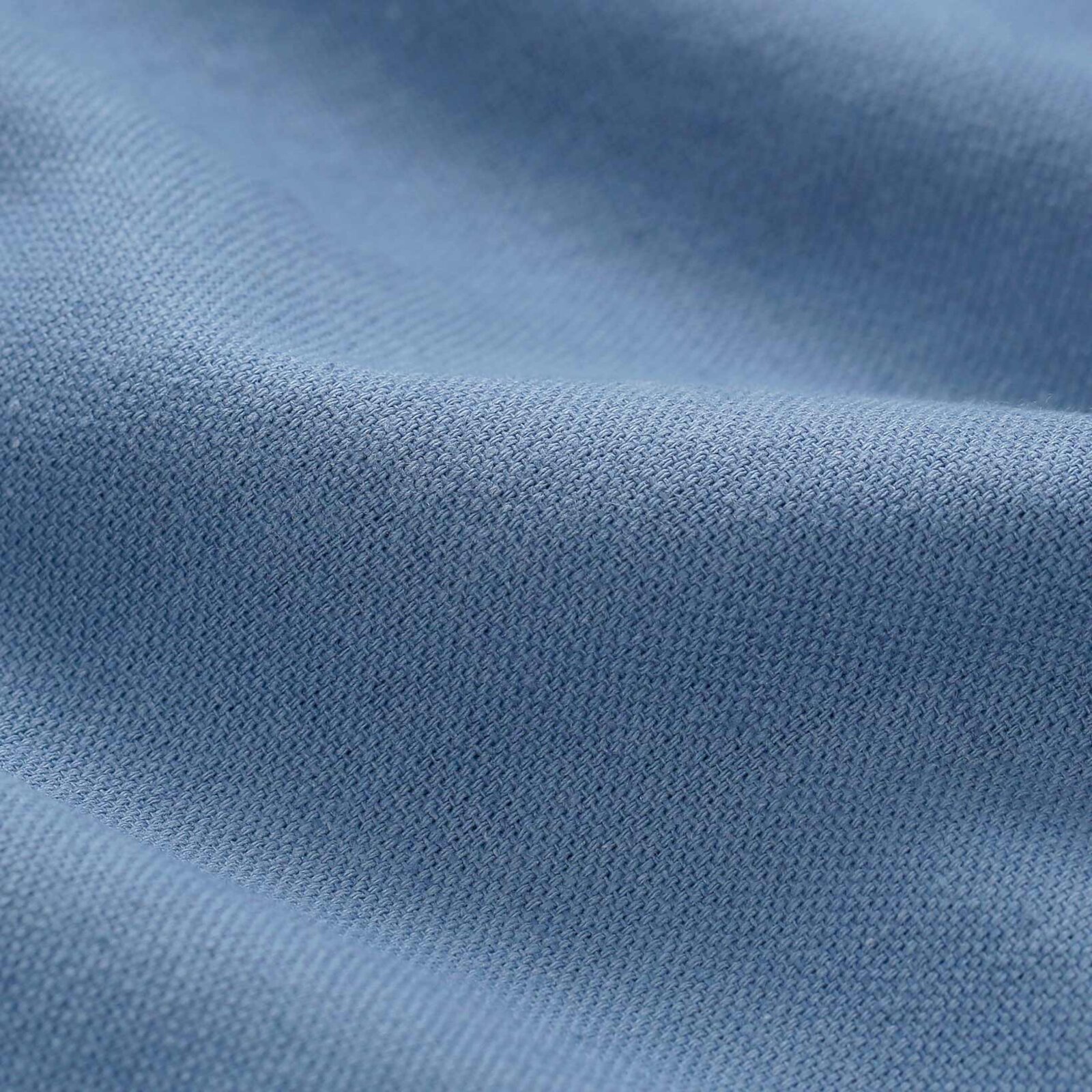 Natürlicher Leinenmischstoff - blau