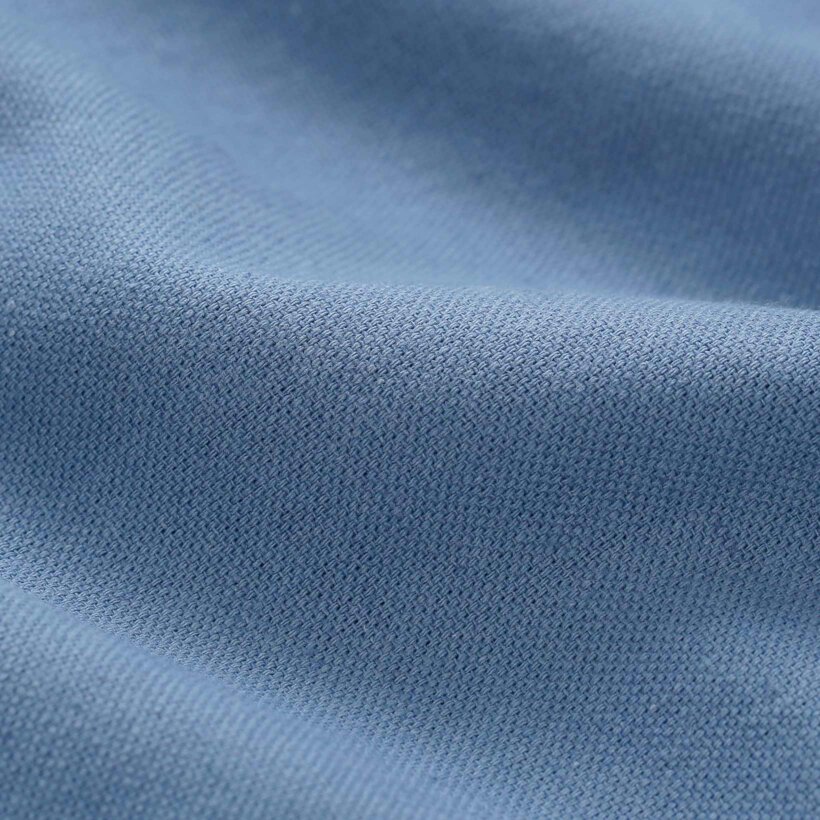 Natürlicher Leinenmischstoff - blau