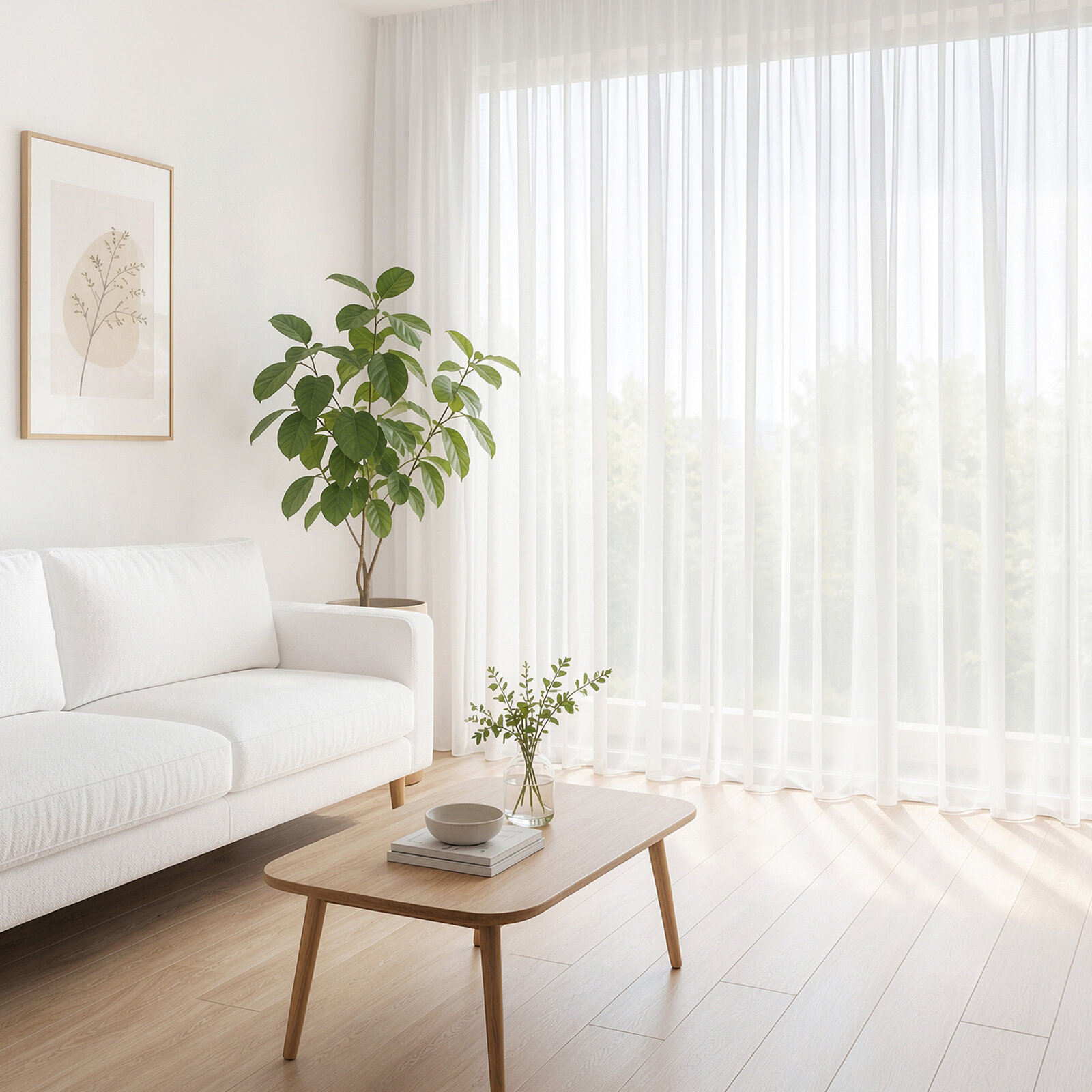Glatter Voile – Weiß