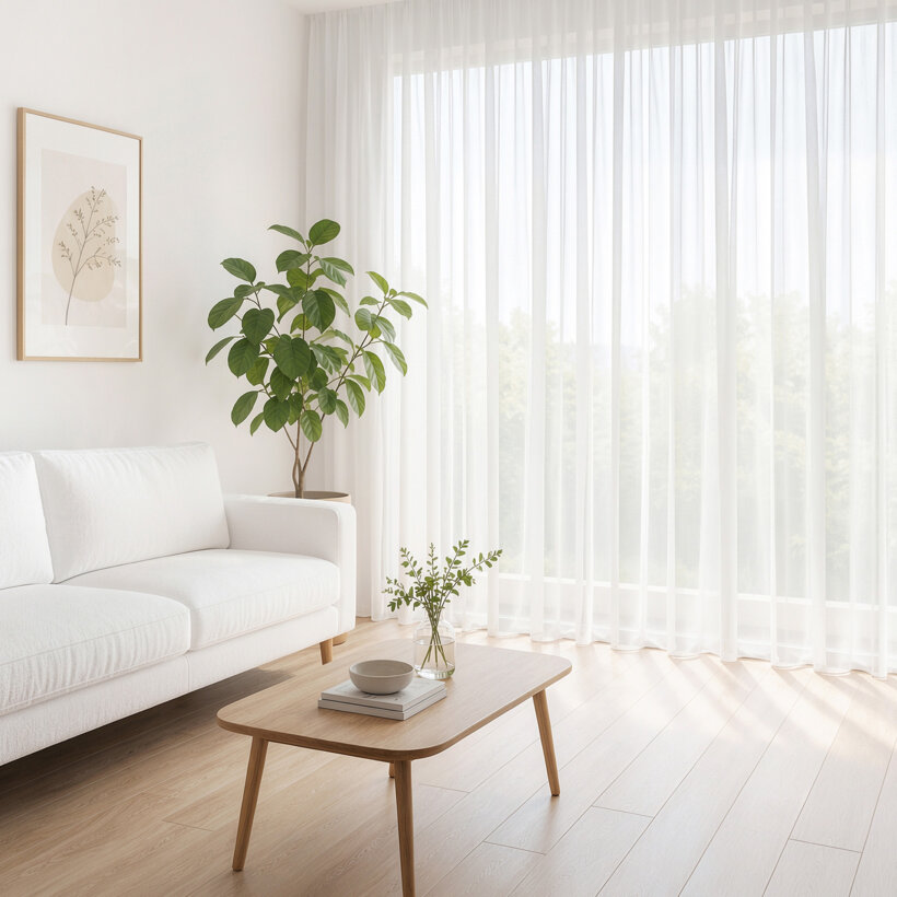 Glatter Voile – Weiß