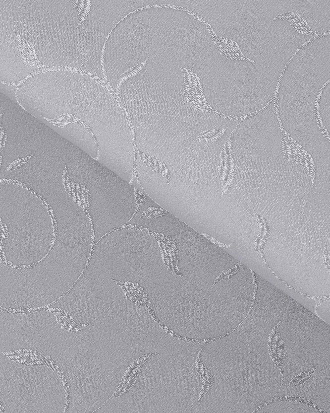 Teflonstoff für Tischdecken – grau mit großen Ornamenten