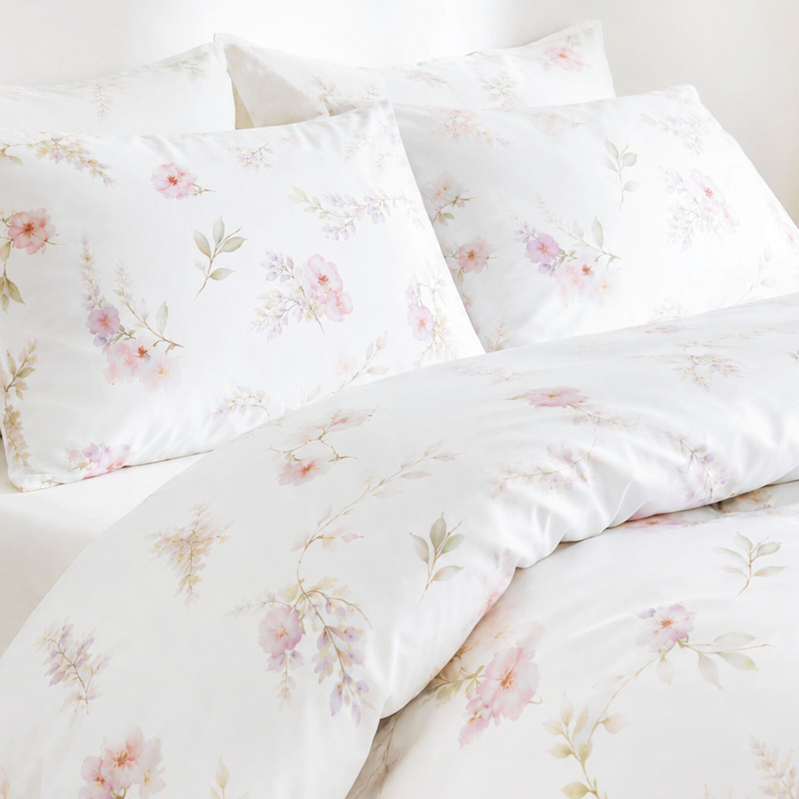 Bettwäsche aus Mako-Satin - Romantische Wiese
