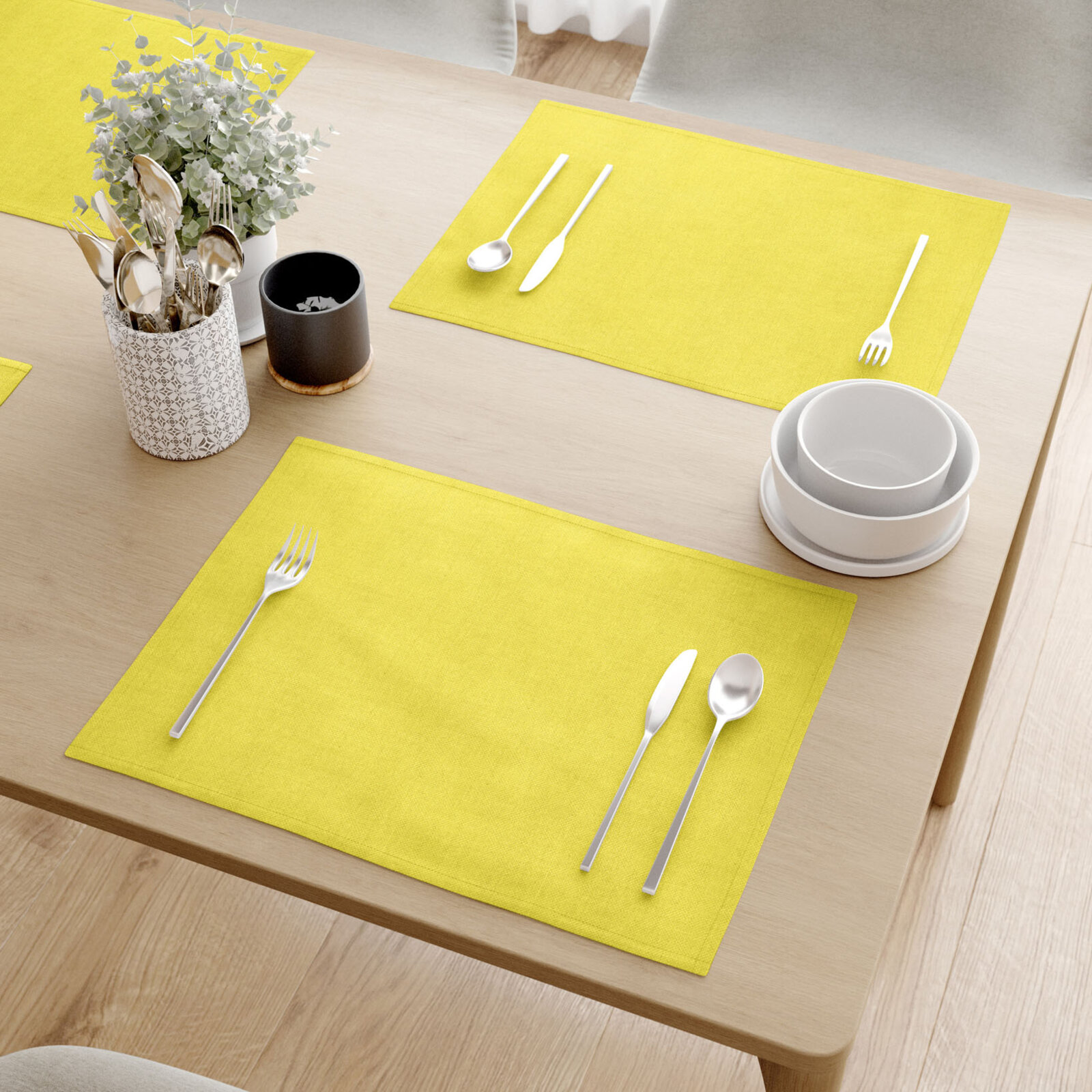 Tischset Malaga - limettengrün - Set 2 Stück