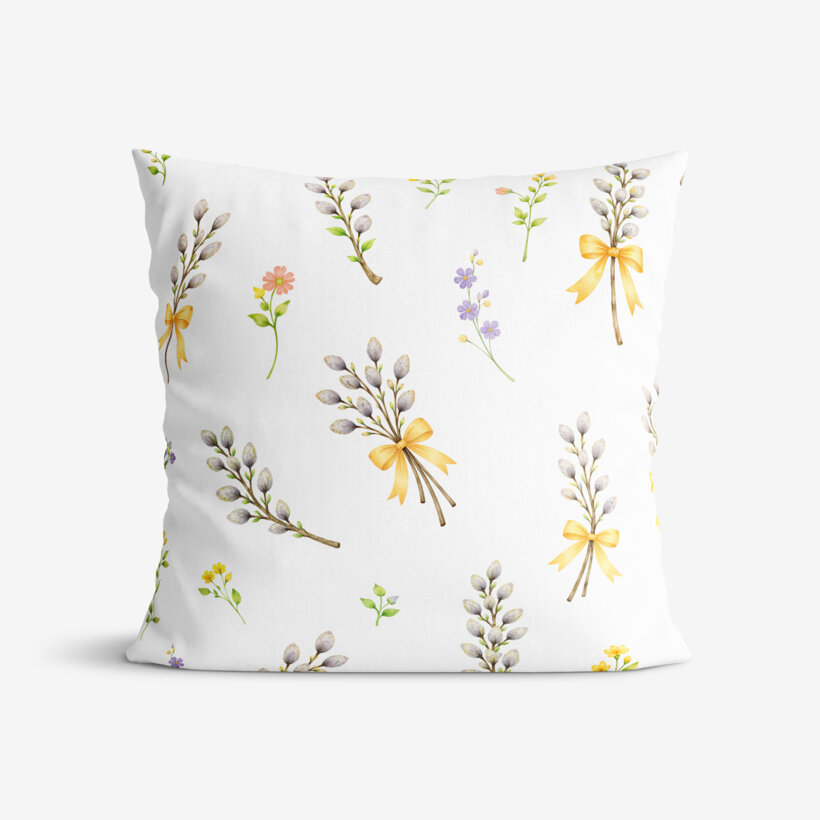 Ostern Dekorativer Kissenbezug - Weidenkätzchen