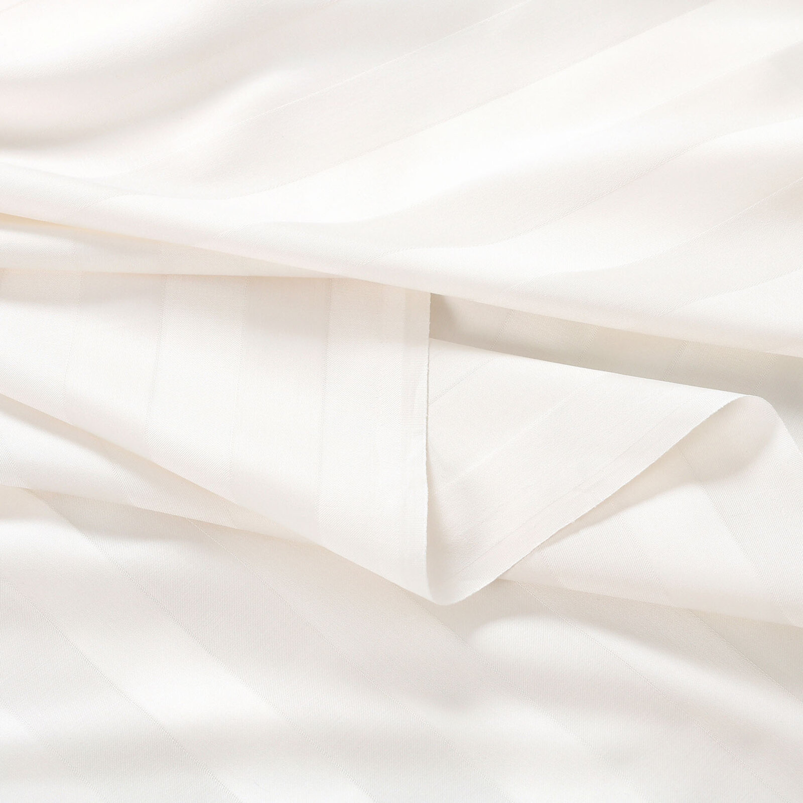 Damast - creme Streifen mit Satin-Glanz