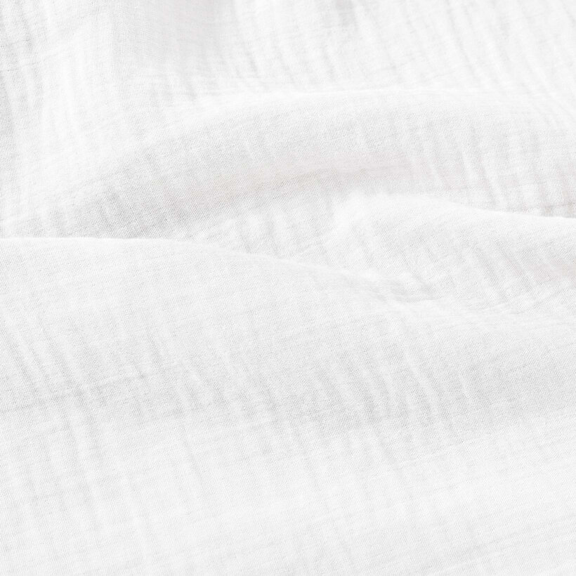 Musselin-Bettwäsche – weiß