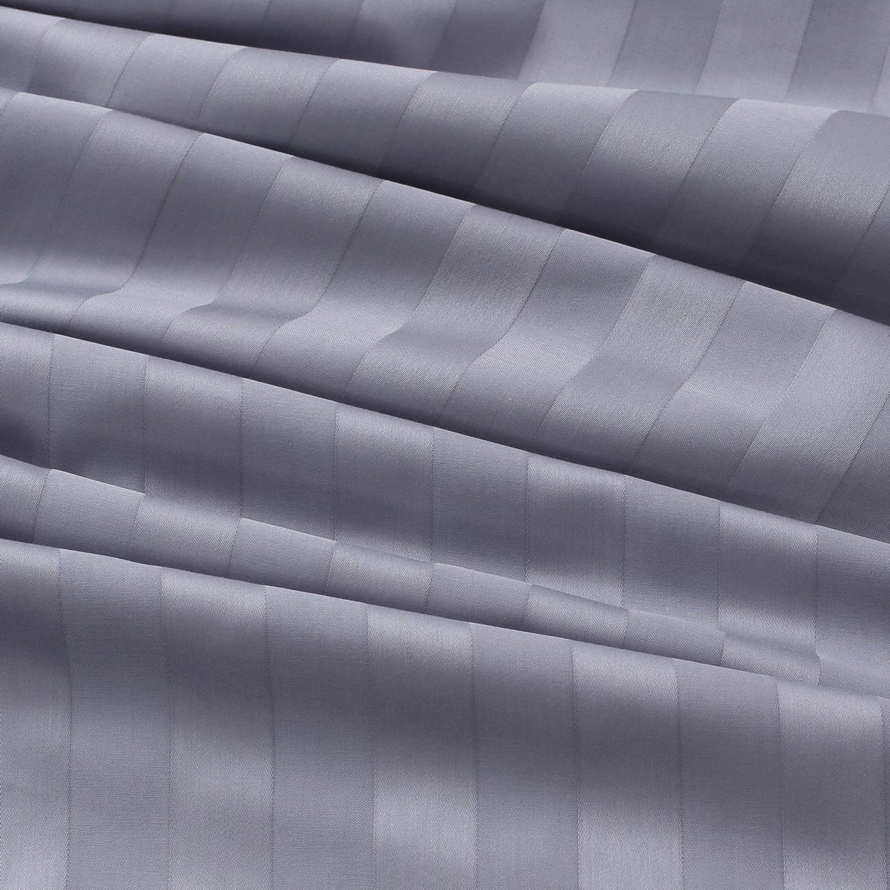 Damast - dunkelgraue Streifen mit Satin-Glanz