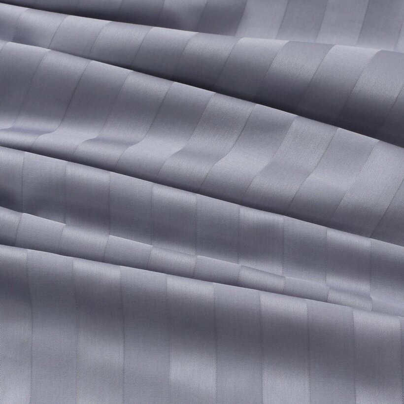 Damast - dunkelgraue Streifen mit Satin-Glanz