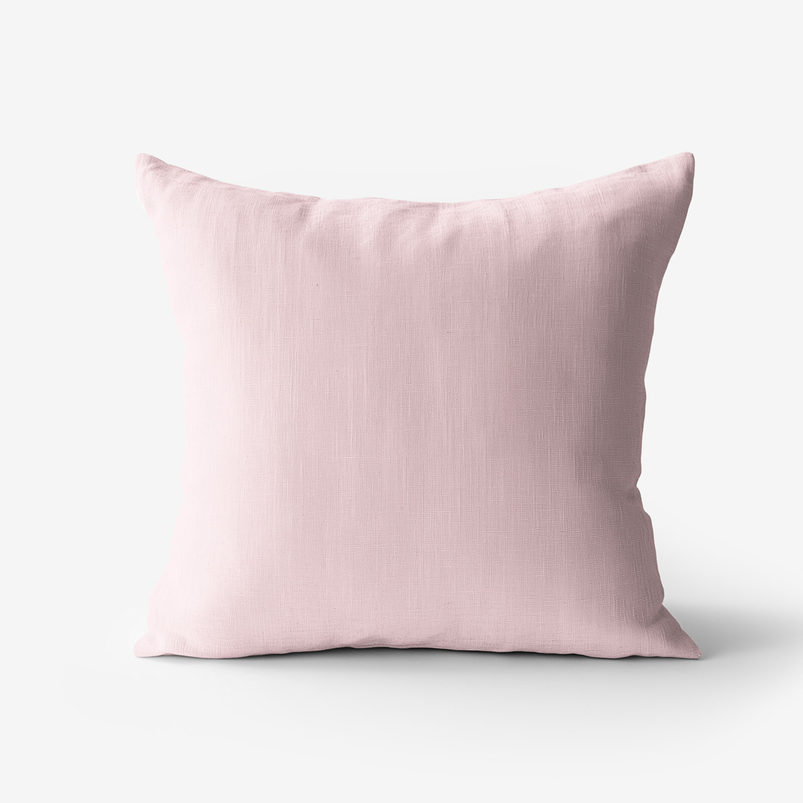Kissenbezug aus Leinenmischung - puderrosa