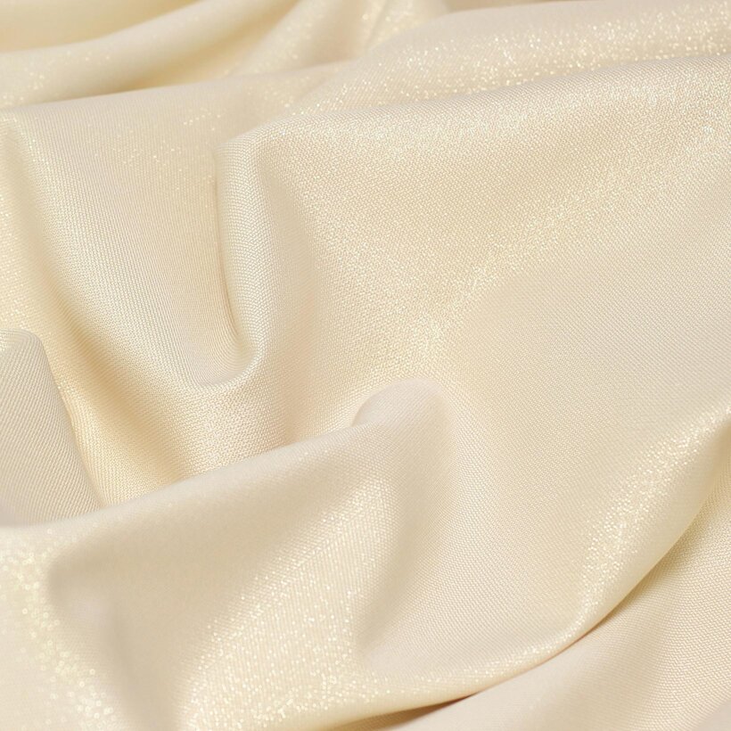 Dekorativer Stoff - goldfarbe mit Glitzereffekt