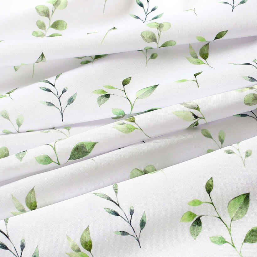 Eckige Tischdecke Teflon - Eukalyptusblätter