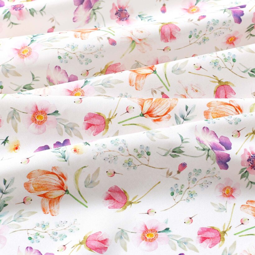 Eckige Tischdecke 100% Baumwolle Deluxe - verliebter Frühling