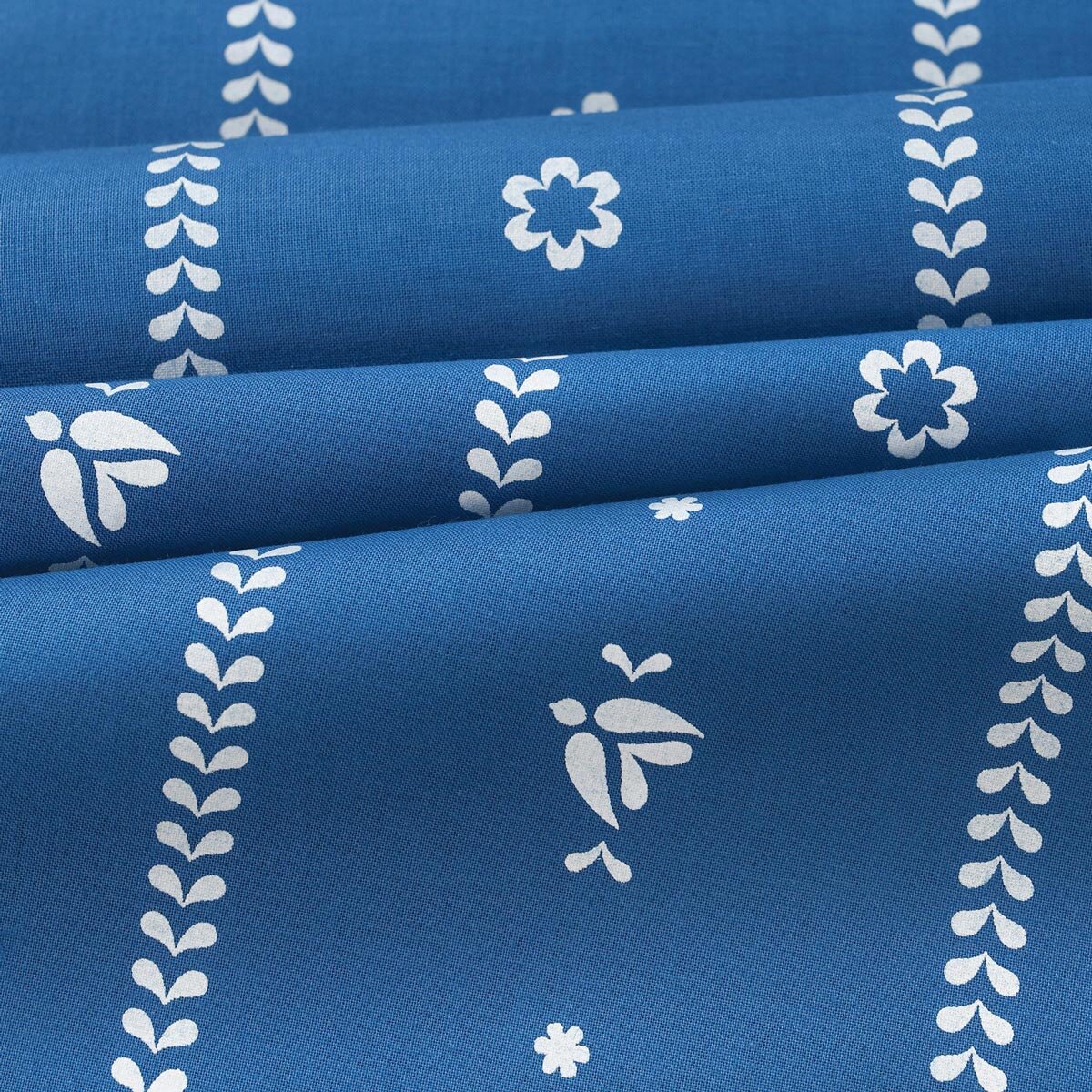 Eckige Tischdecke 100% Baumwolle - Blaue Folklore