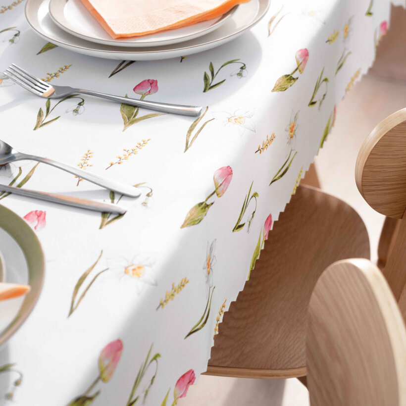 Eckige Tischdecke Teflon - Frühlingsstimmung