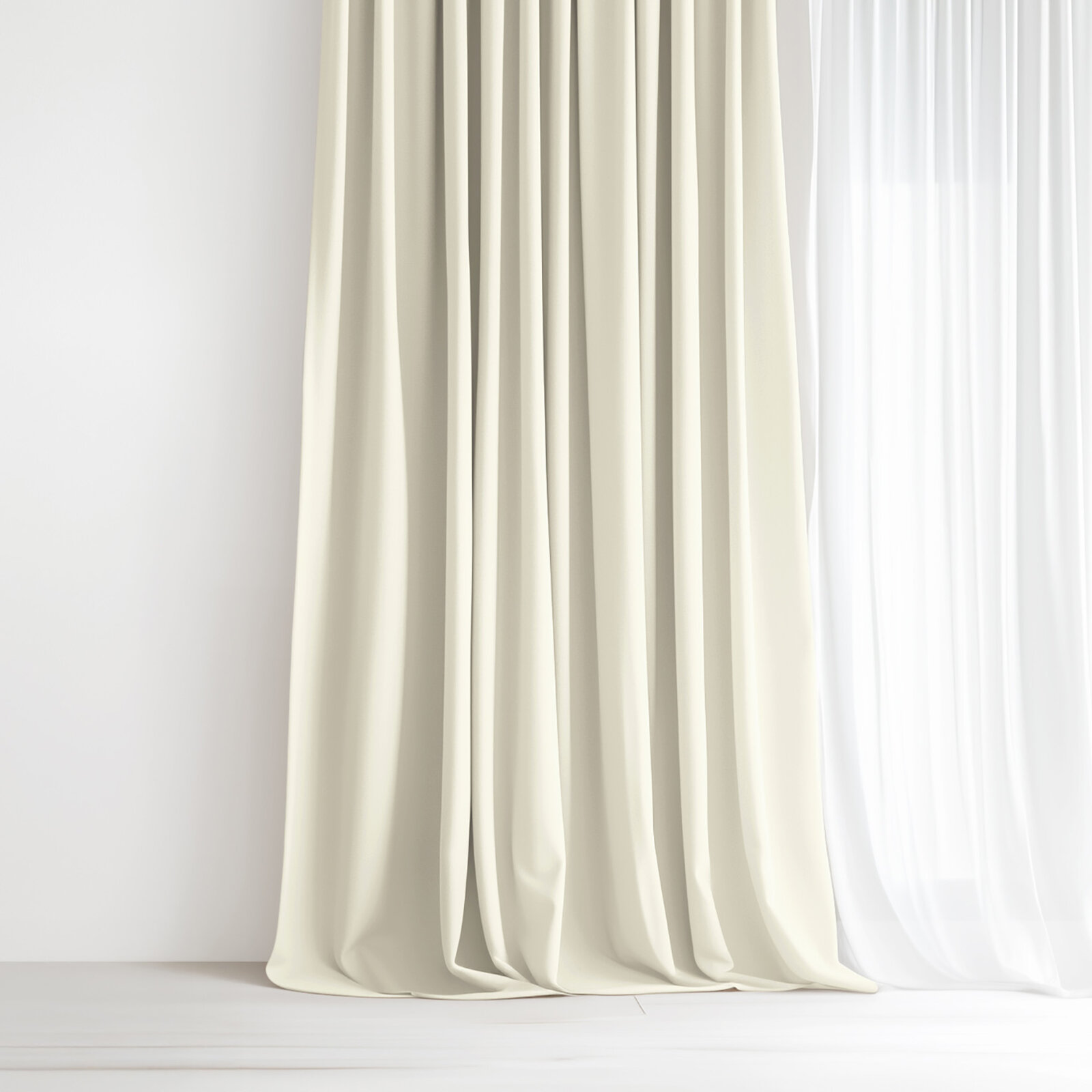 Dekorativer Vorhang – creme