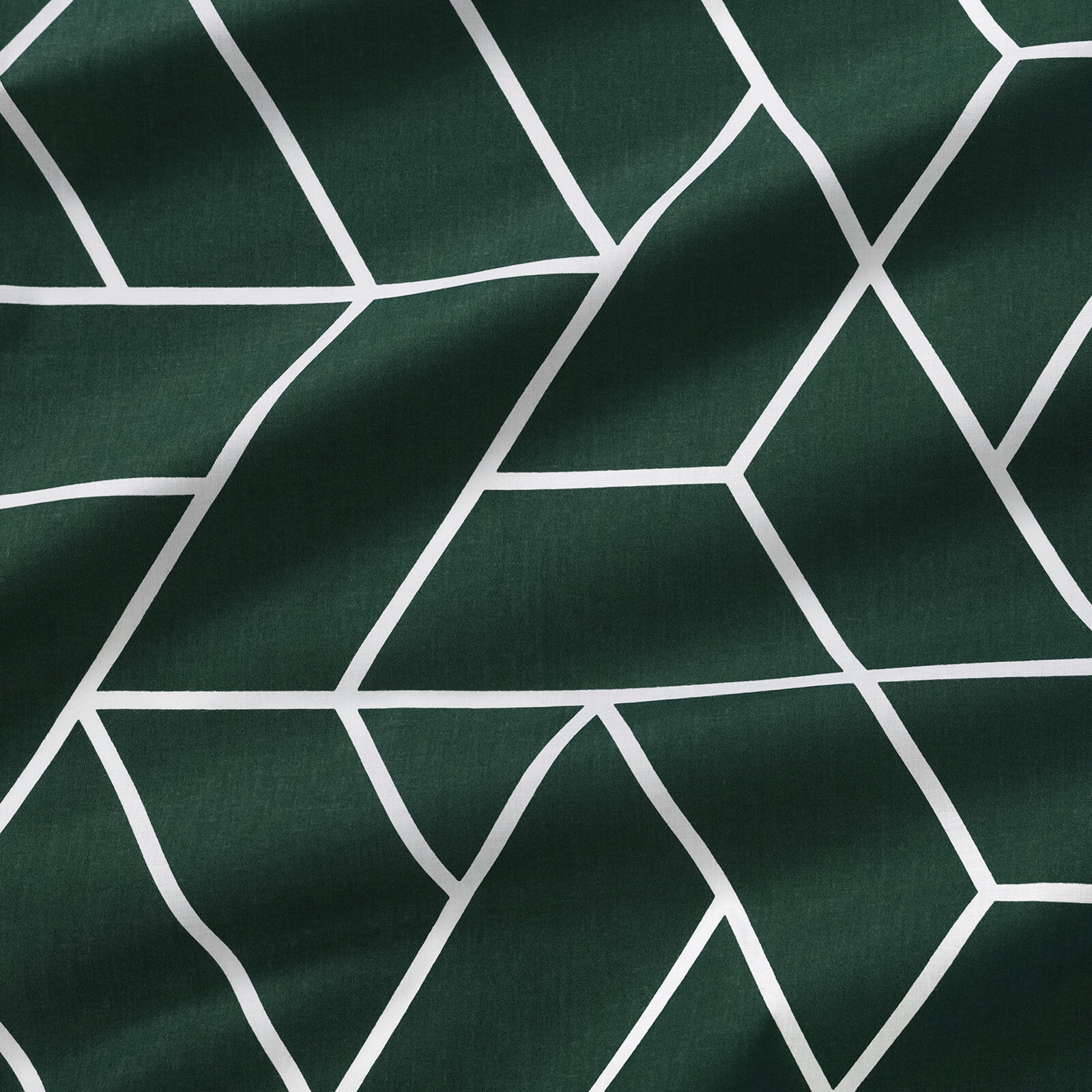 Kissenbezug aus Baumwolle - Mosaik auf Dunkelgrün