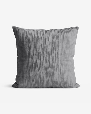 Musselin-Kissenbezug – anthrazit