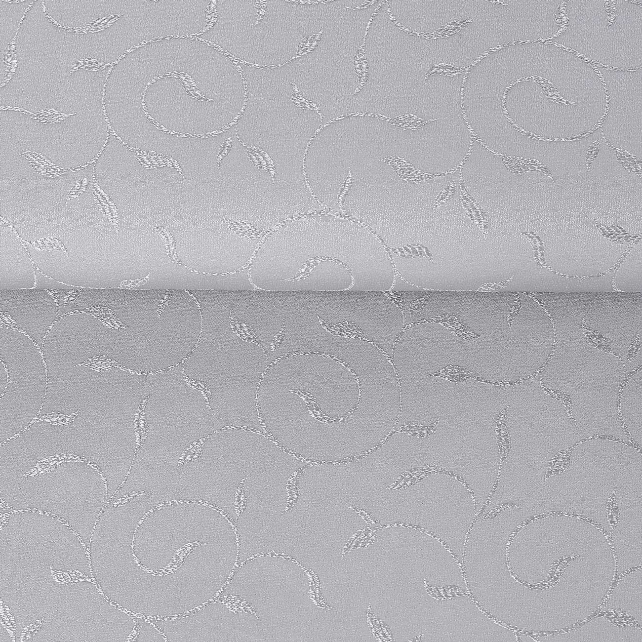 Teflonstoff für Tischdecken – grau mit großen Ornamenten