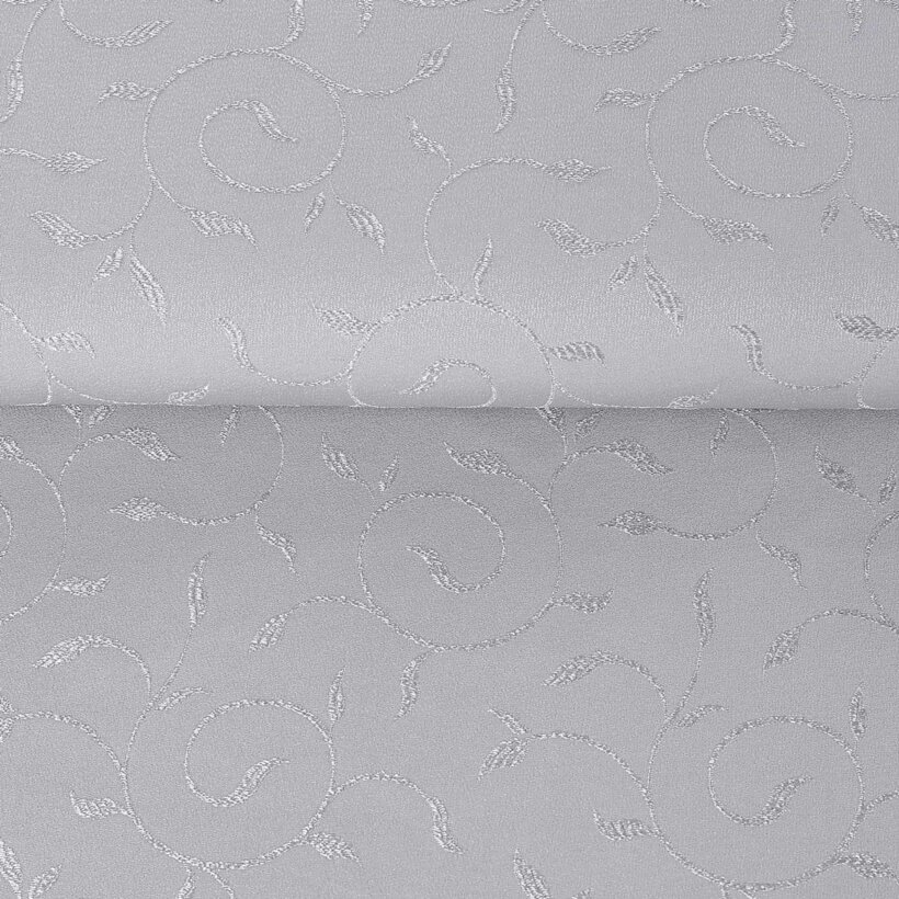 Teflonstoff für Tischdecken – grau mit großen Ornamenten