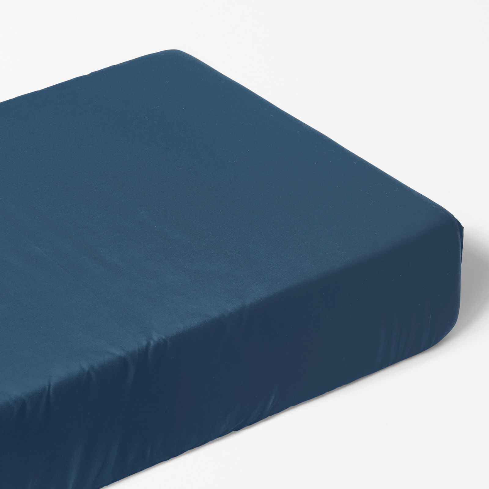 Spannbettlaken aus Baumwolle - marineblau