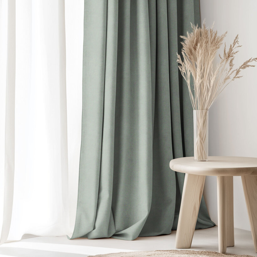 Dekorativer Vorhang Marbella - salbeigrün