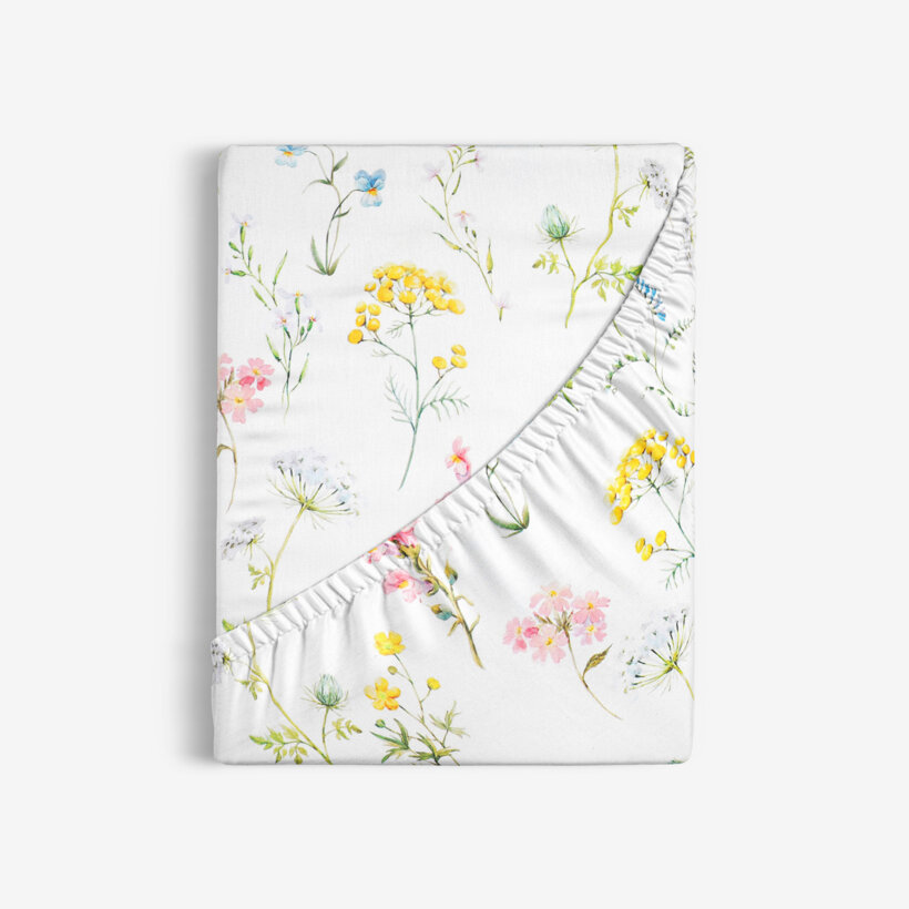Spannbettlaken aus Baumwolle Deluxe - blühender Frühling