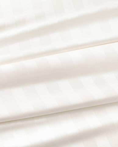 Damast - creme Streifen mit Satin-Glanz