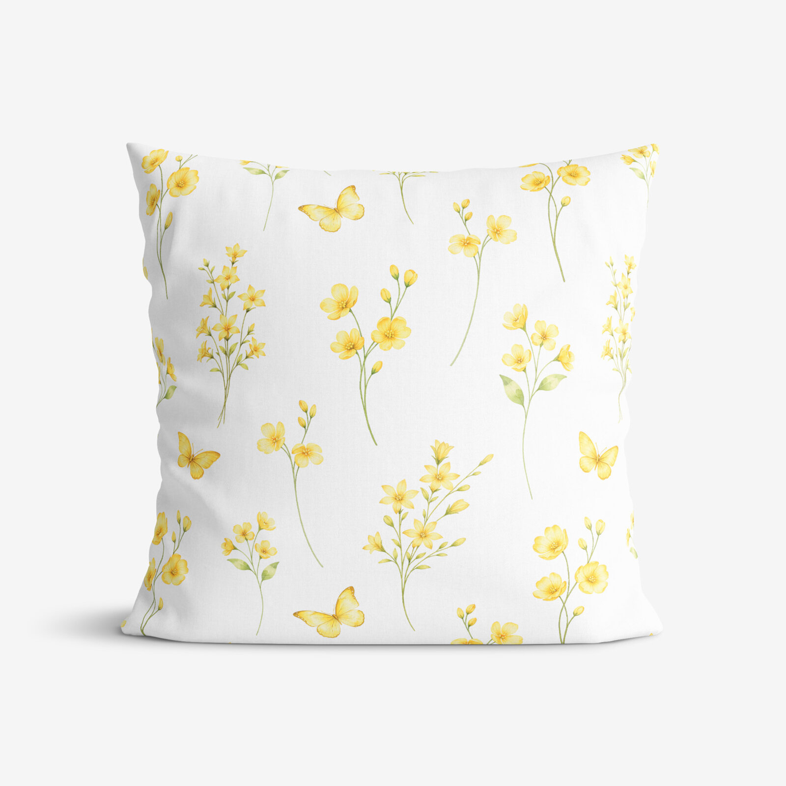 Dekorativer Kissenbezug - Gelbe Wiese