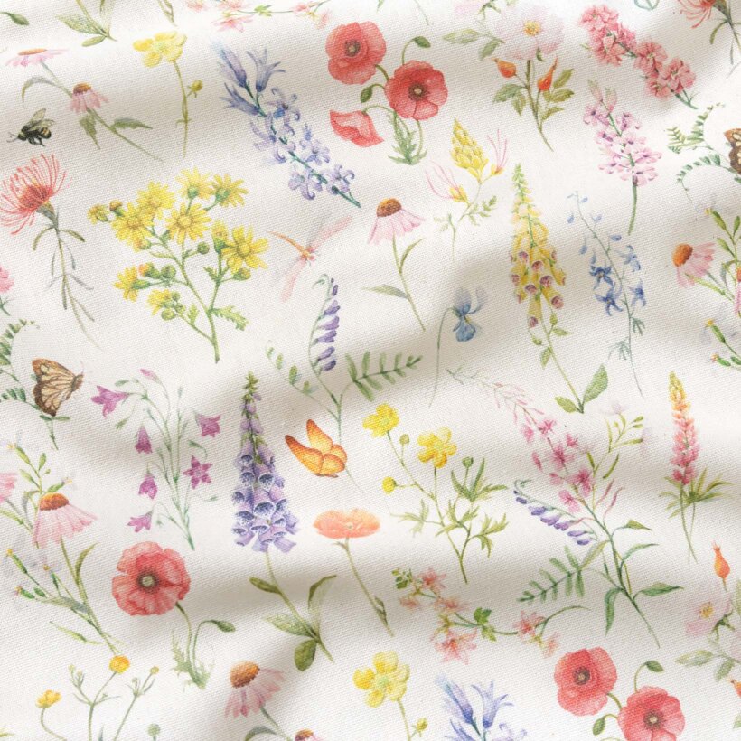 Dekorativer Stoff Valencia - Blühende Wiese